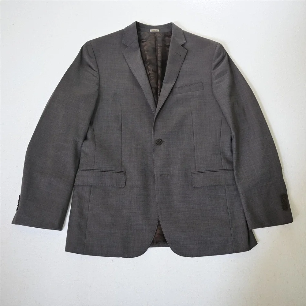 Joseph Abboud 40R Brown Super‎ 120s Wool Mens Blazer Suit Jacket Sport Coat